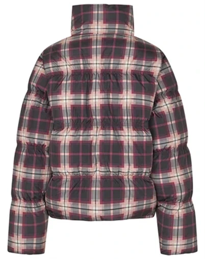Cras Cph - Valenciacras Puffer Jakke - Bordeaux Check